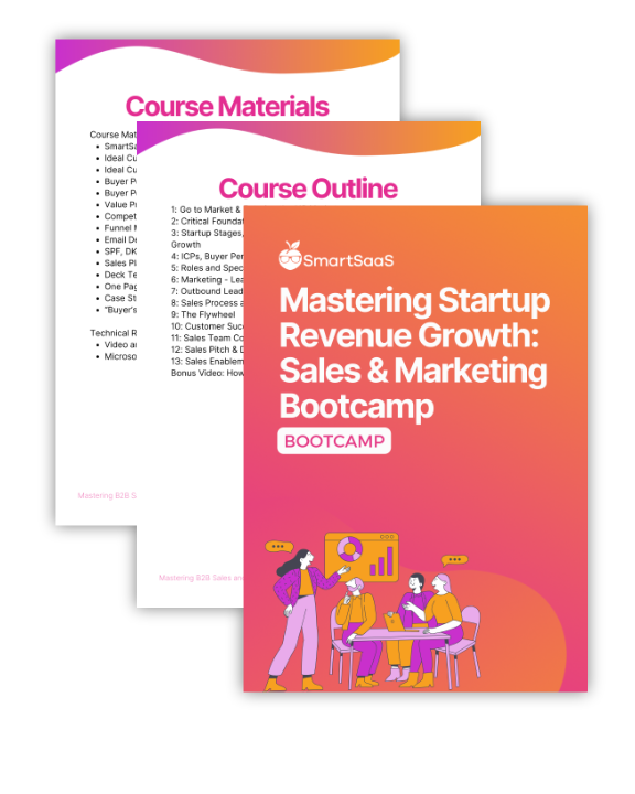 Landing Page Feature pages Mastering Startup Revenue Growth- Sales & Marketing Bootcamp