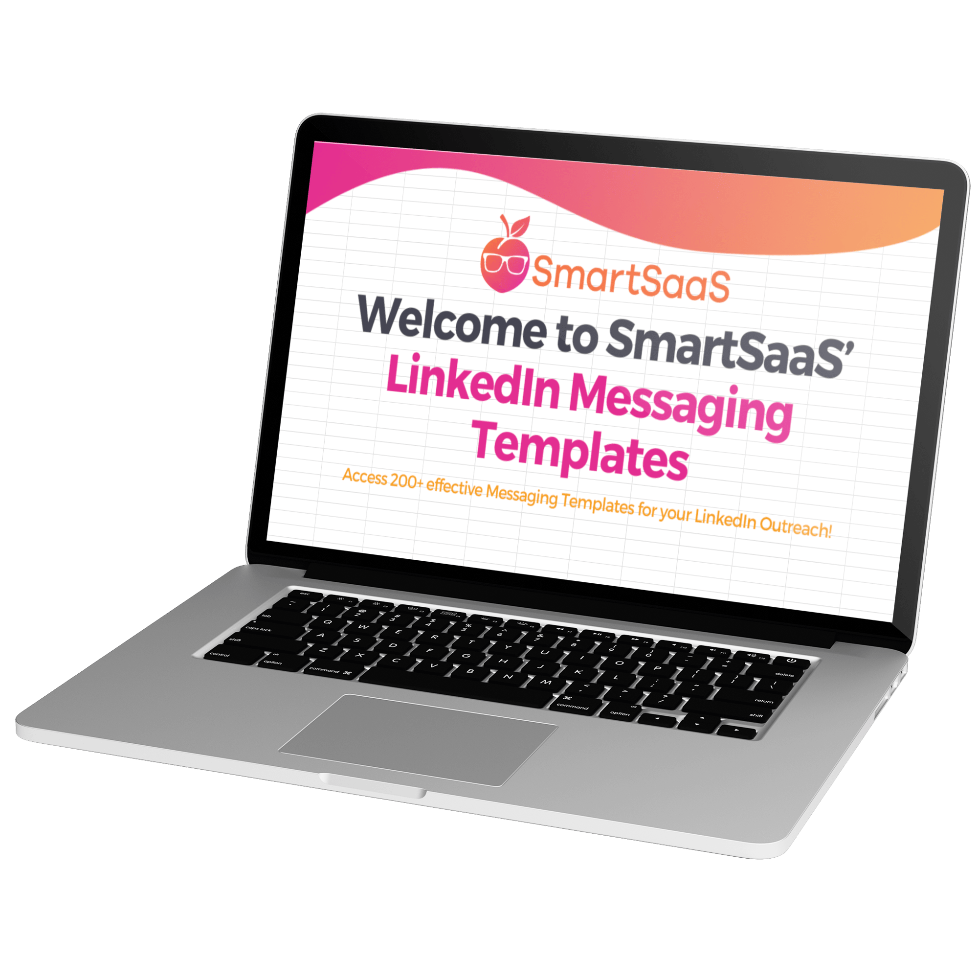 SSS LinkedIn Messaging Template Lunas Laptop Mock Up